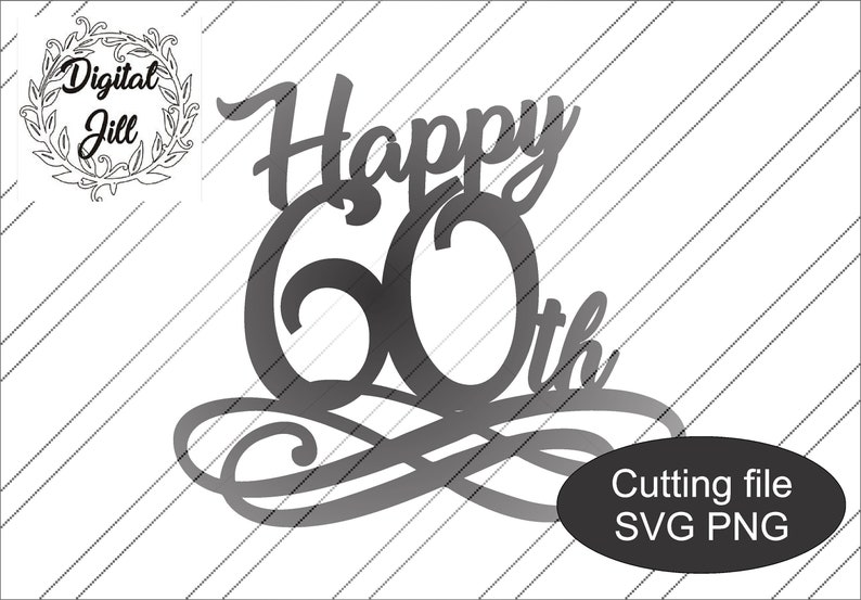 Download Happy xxth cake topper svg bundleSVG and PNG cake topper ...