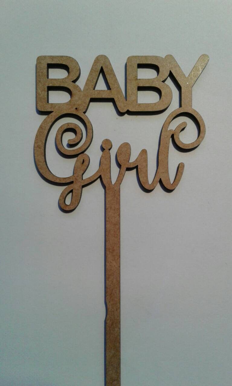 Baby Girl cake topper svg. Cutting file Baby Girl cake topper Etsy