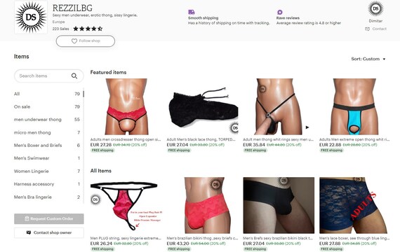 Hombres adultos tanga g string ver a trav s de tanga de encaje sin