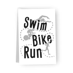Triathlon Greeting Card: Swim Bike Run - Inspirational Triathlete Card