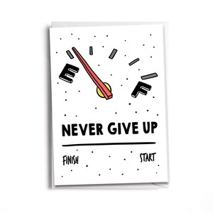 Mental Toughness Card | Never Give Up Card |You Can Do This Card
