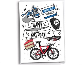 Triathlete Birthday Card
