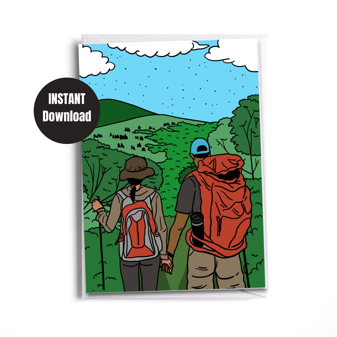 Printable Outdoor Lovers’ Greeting Card | Forever Adventure Partners ...