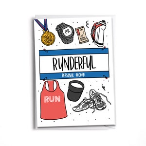 Runner Card | You are RUN-derful | Congratulations on PR | Personal Record Card |Card for Marathon | 13.1 | 10K | 5k