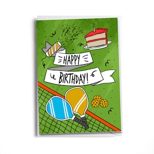 Fun Pickleball Birthday Card for Players & Enthusiasts