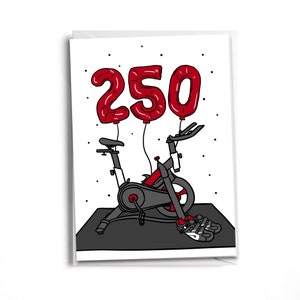 Congratulations | 250 RIDES | Pelo-Inspired Card