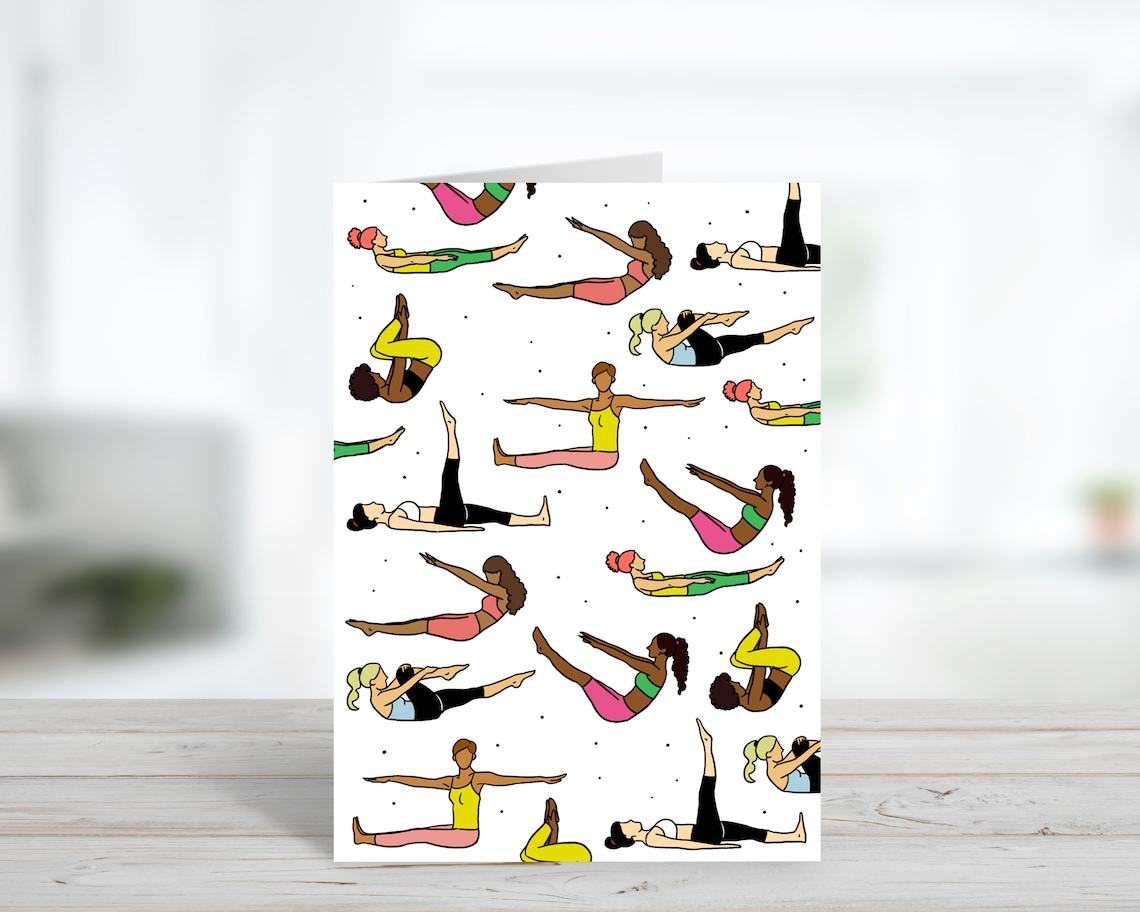 Happy Birthday Pilates Printable Card Downloadable Card - Etsy