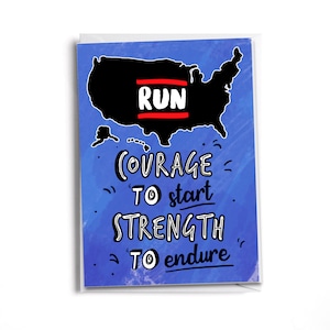 50 States Finisher - Congratulations card for a runner -  Endurance Runner! Marathon | Half-Marathon