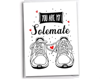 Solemates Forever Card | Running Card | Card for Couples