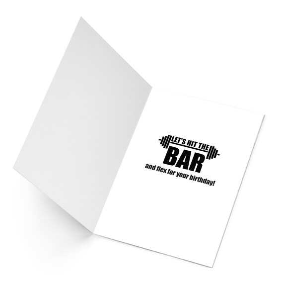 Birthday Card Weight Lifting Gym Rat Crossfit Fitness and 