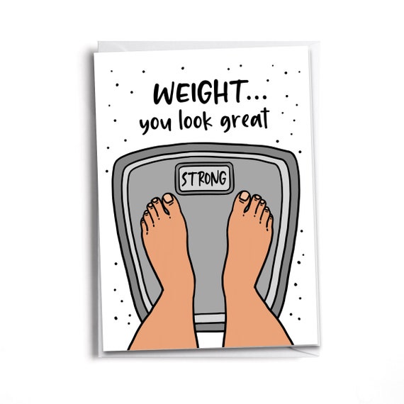 Congratulations Card Weight Loss Card Diet Success Card Etsy
