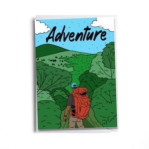 Hiker | Adventure Lover Card | Outdoor, Camping and Mountain  Lover