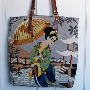 Unique Recycled Tapestry Shoulder Bag
