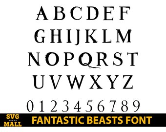 Download Harry potter font svg | Etsy