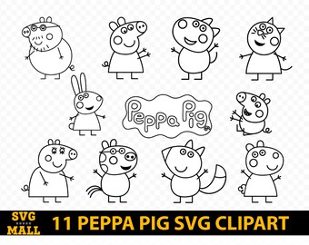 Download Peppa pig clipart | Etsy