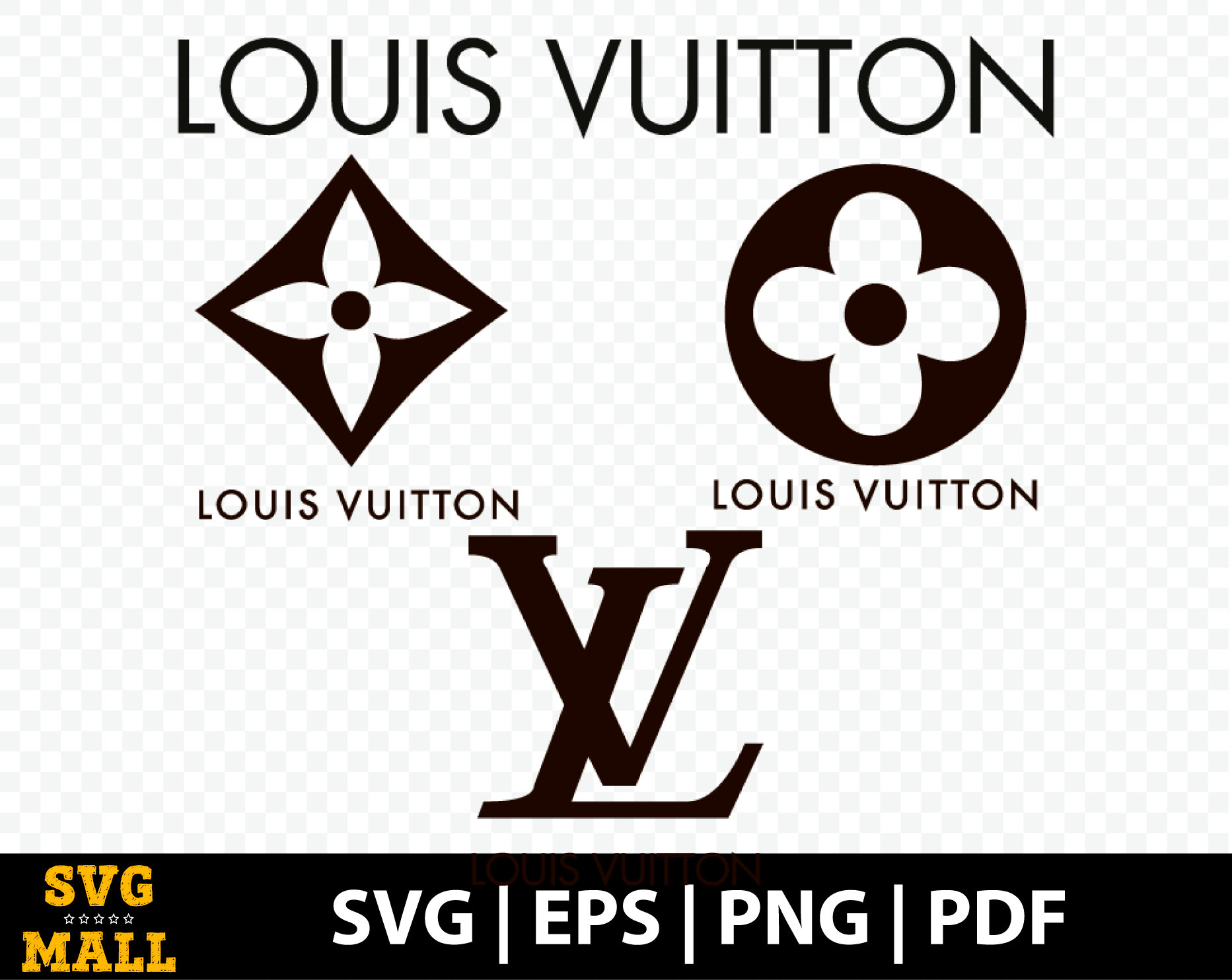 Louis Vuitton Drip Logo SVG, Vectorency