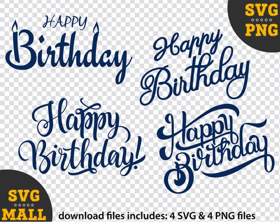 Free Free Happy Birthday Svg Cake Topper Free 184 SVG PNG EPS DXF File