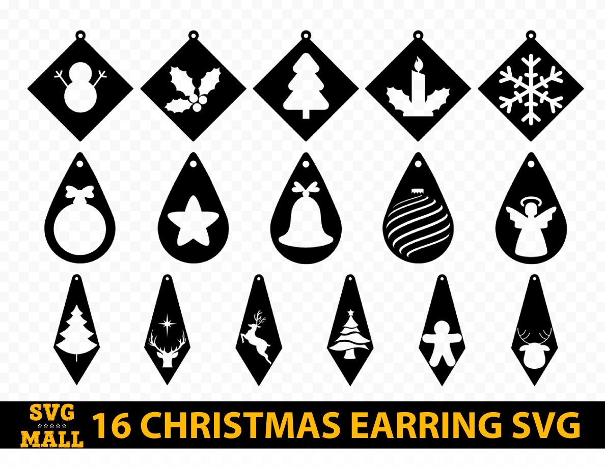 Download Christmas earrings svg Christmas earrings svg bundle ...