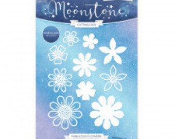 Hunkydory Moonstone Dies Lattice and Snowflakes Frame Selection of Trellis
