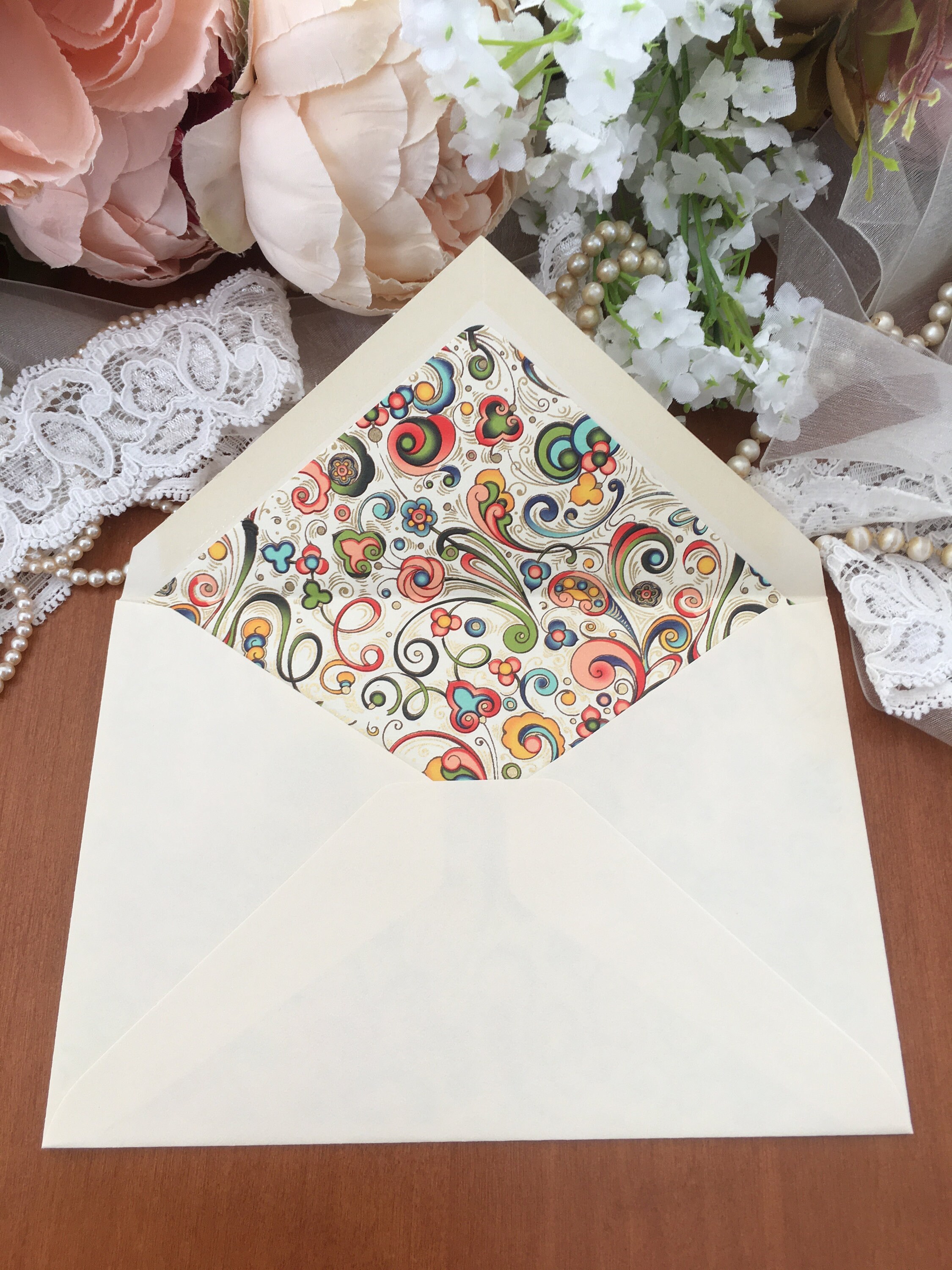 Envelopes Lined Envelopes Italian Lined Envelopes Etsy