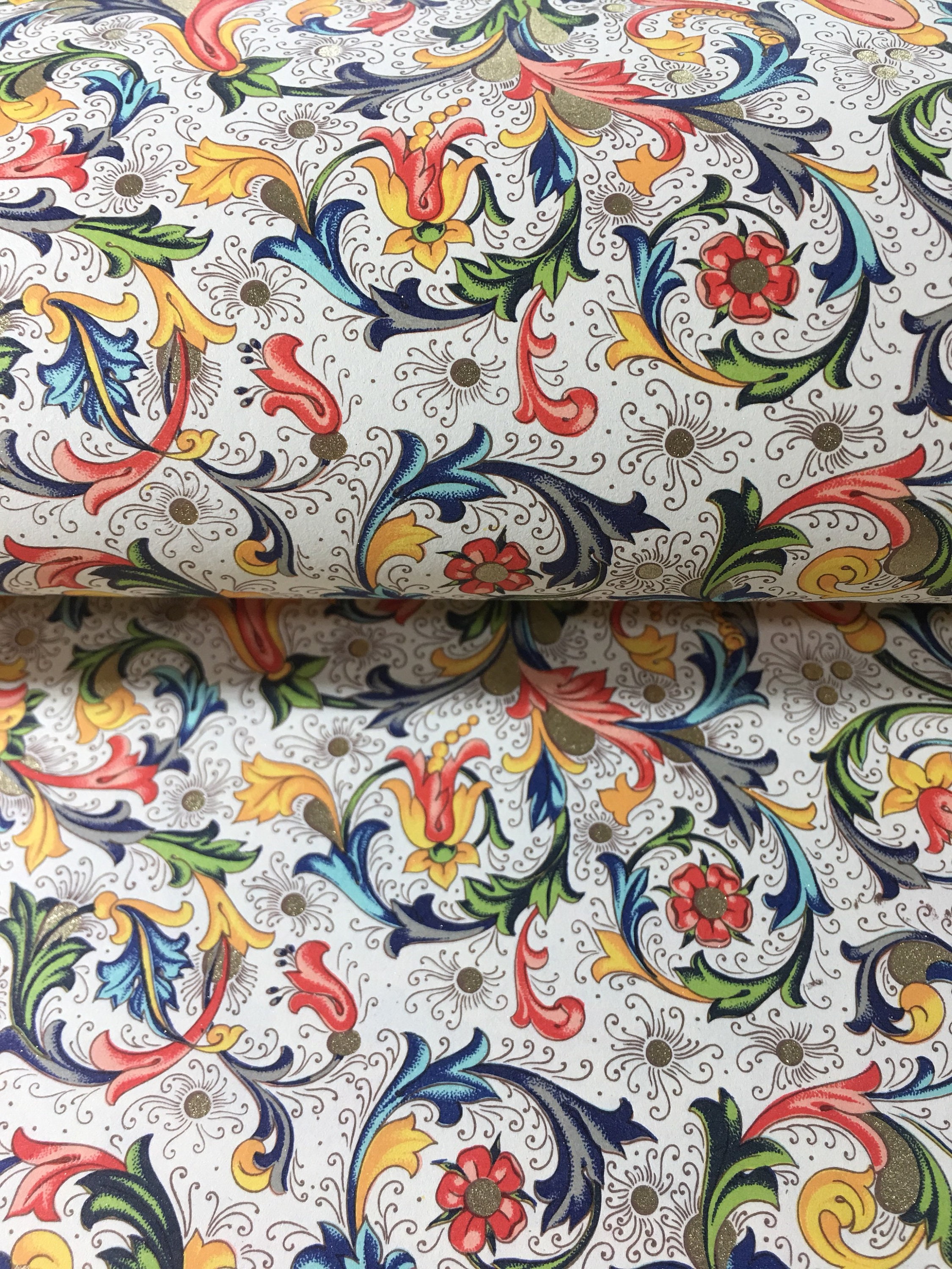 Gift Wrap Rossi Traditional Florentine Decorative Etsy