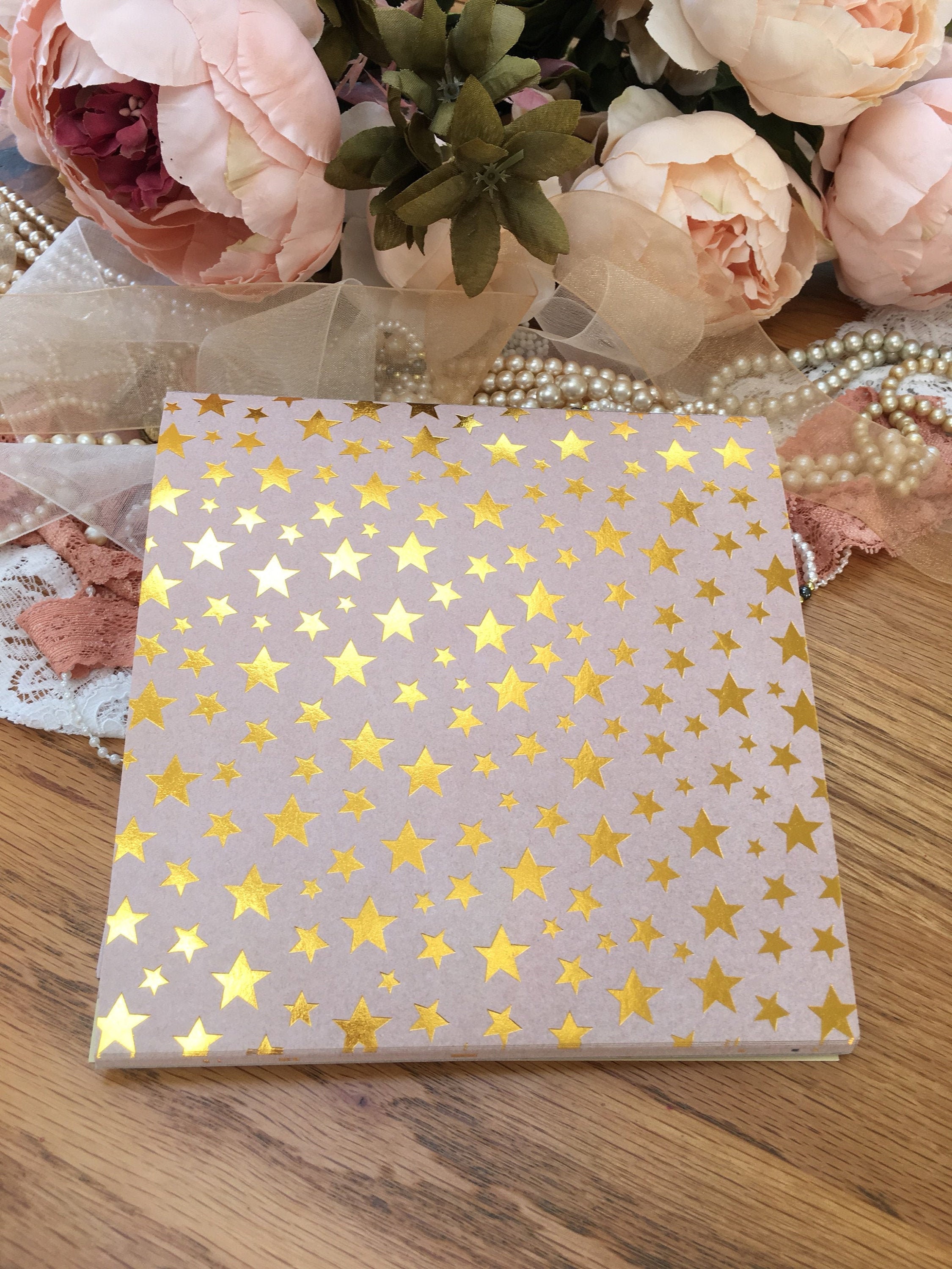 Gold Foil paper Pad 6x6 Craft Stack Foiled paper Etsy