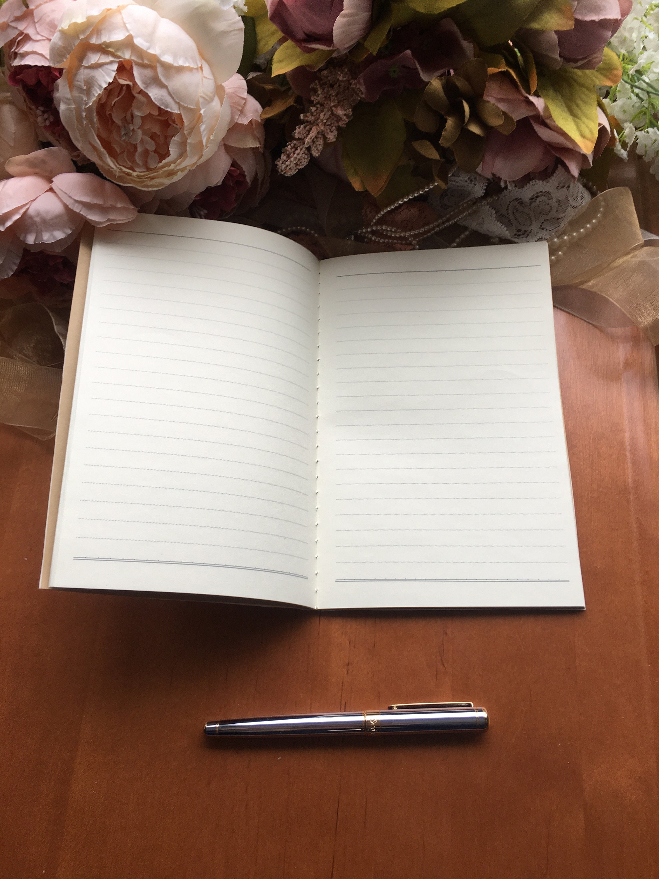 Stationery For Book Lovers Large Notebook Luxury Notebook Etsy