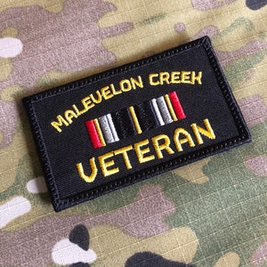Creek Veteran Morale Patch Hook Fastener Backing