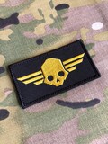 Hell Skull Morale Embroidered Patch Hook Fastener Backing product logo