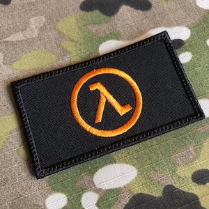 Half Life Lambda Morale 刺繍パッチ フック留め具裏地