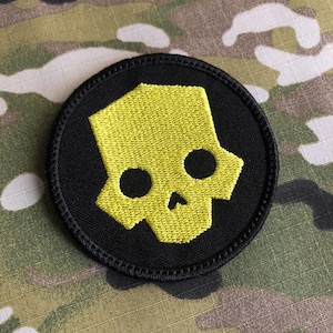 Hell Skull Morale Embroidered Patch Hook Fastener Backing