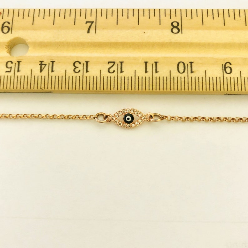 Evil Eye Baby Bracelet With Heart Charm Adjustable Baby Etsy