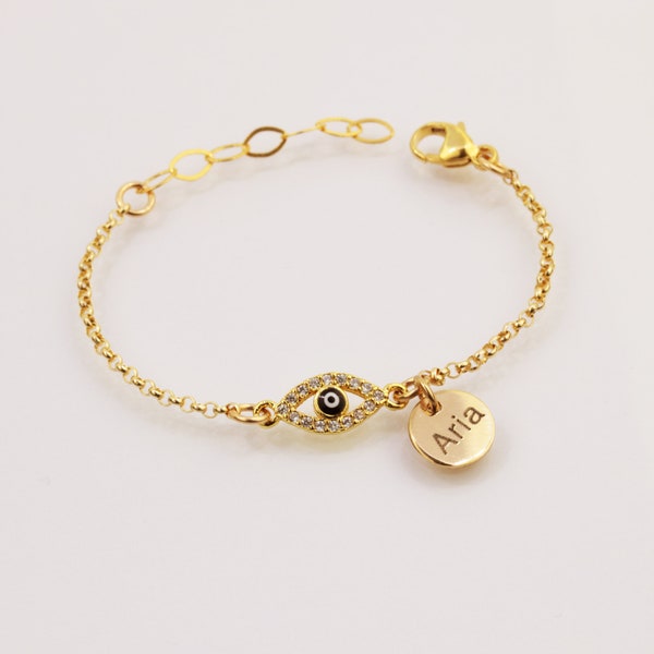 Baby Evil Eye - White
