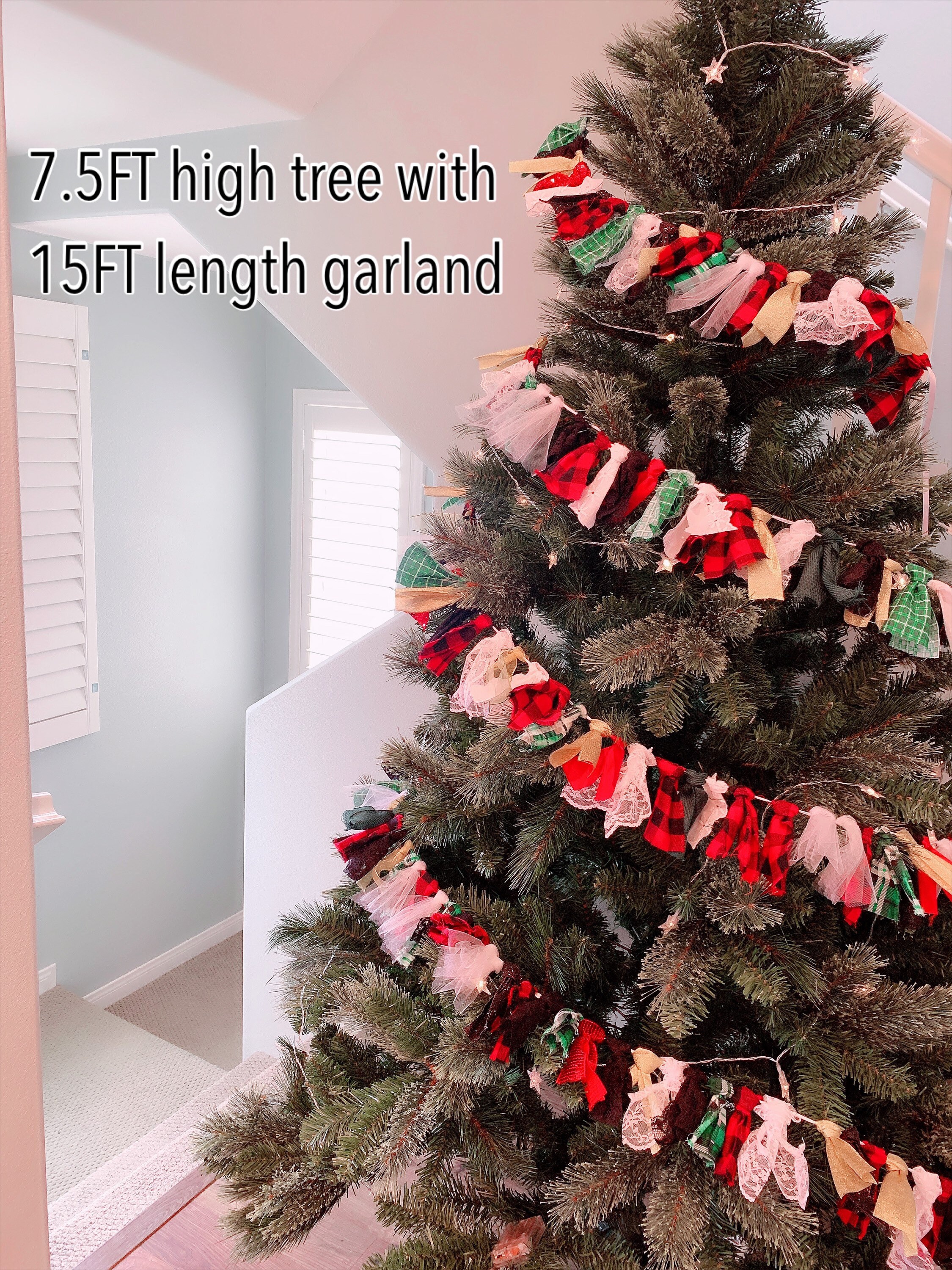 Christmas garland Christmas tree decoration Christmas decor Etsy