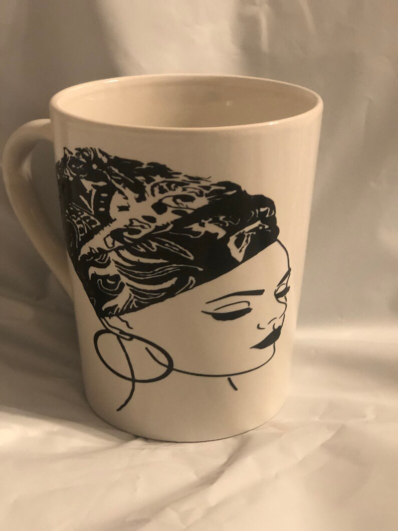 Black Girl Mug Natural Hair Mug Black Woman Mug Natural Etsy