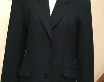 Veste Vintage,veste Femme,la marque YACK PARIS,Made in France,en lainage vierge,couleur verte,cadeau femme,cadeau fille,vêtements femme