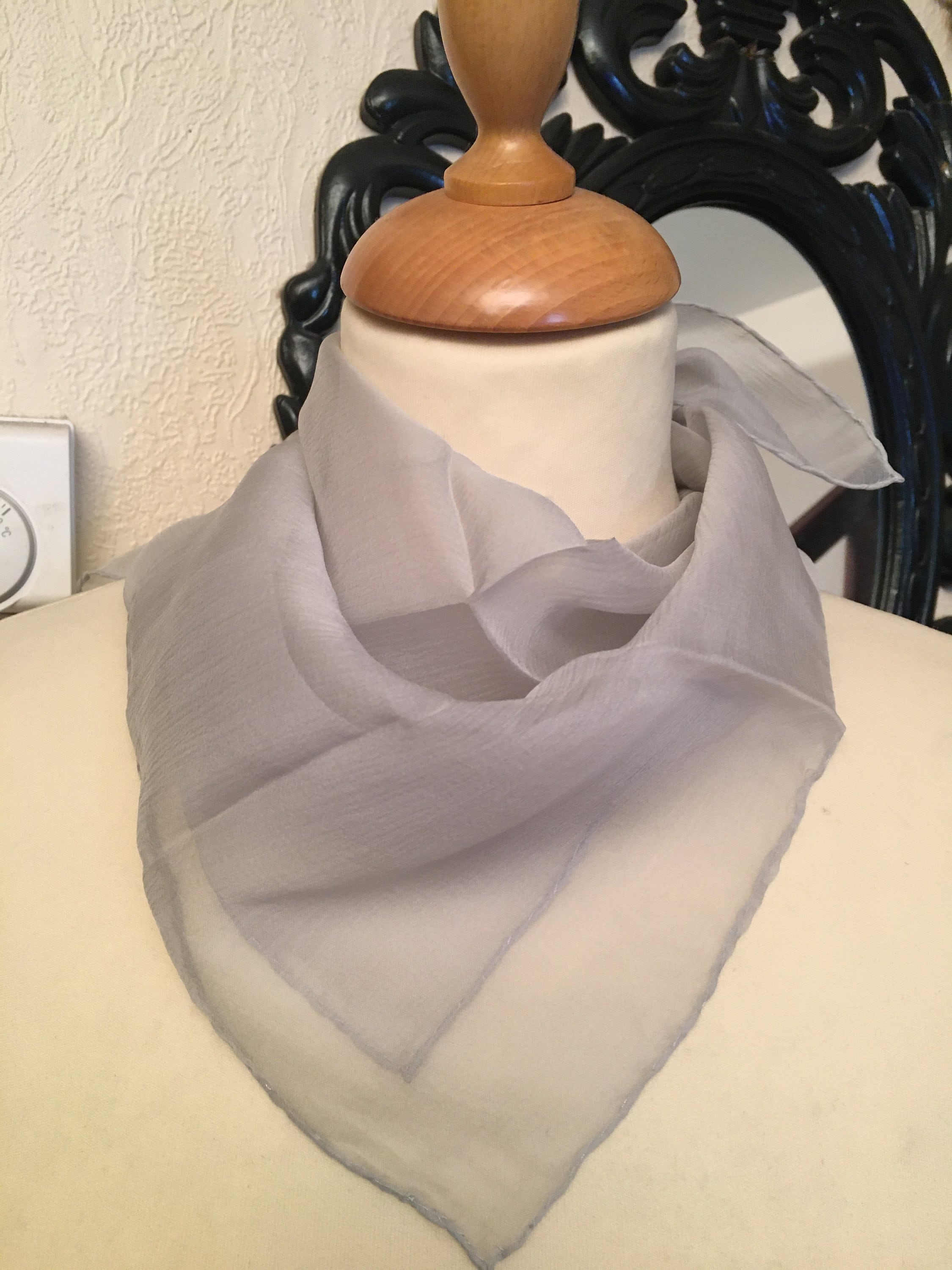 Foulard carré pour femme : orange