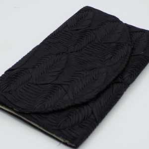 Beutel aus zerknittertem Musselin, Blattmuster, Vintage-Beutel, Geschenk Frau, Geschenk Mädchen, Damentasche, Mädchentasche, Damentasche, Mädchentasche