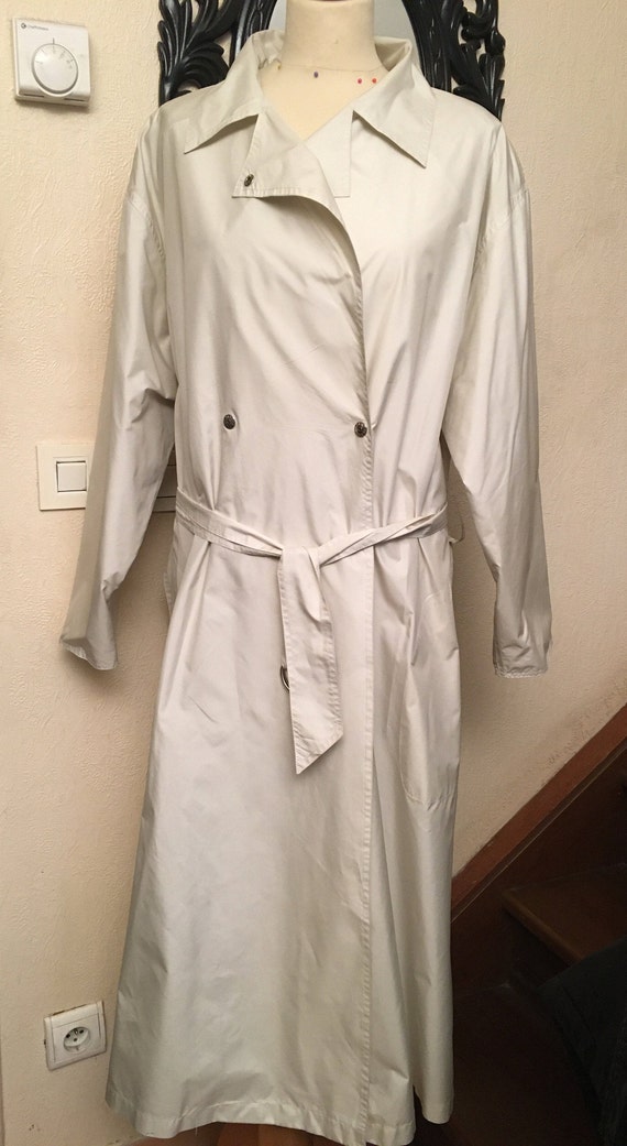 Long coat made from waterproof deals fabric