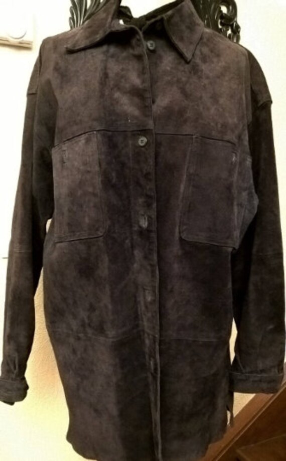 Men's jacket, brown suede, PACIFIC brand, vintage