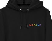 Hoodie MADAME brodé - bio et non-genré