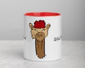 Mug Gronchon, mug coloré lama drôle