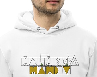 Malmedy geometric hoodie | organic hoodie | Malmédy clothing | theÜ