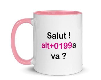 Colorful Mug Shortcuts | mug keyboard shortcut, mug geek, mug hi it's okay