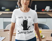 T-shirt cintré - Black Cat Summer Body