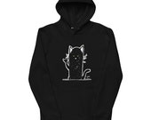 Hoodie Chat Noir | Hoodie ASL | Hoodie bio et unisexe