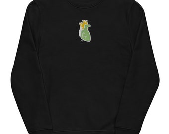 iconic! Sweatshirt Heart embroidered - organic and unisex