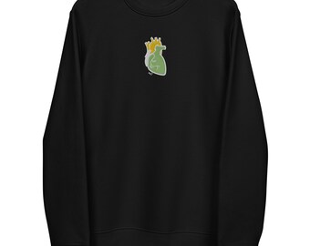 Sweatshirt Heart | Malmedy sweatshirt | Organic clothing Liège | embroidered pattern