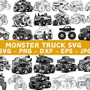 Monster Truck SVG Bundle: Off Road Car Cut Files (Digital Download)
