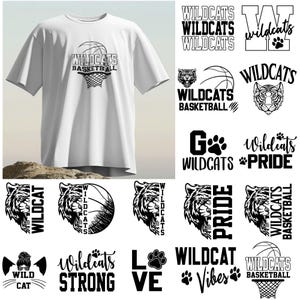 Wildcats SVG-bundel | Wildcats-basketbal, tijger, png PNGEgg | Wilde stakingen, png-bestand | Kentucky Wildcats | Shirt met wilde kat, pootafdruk